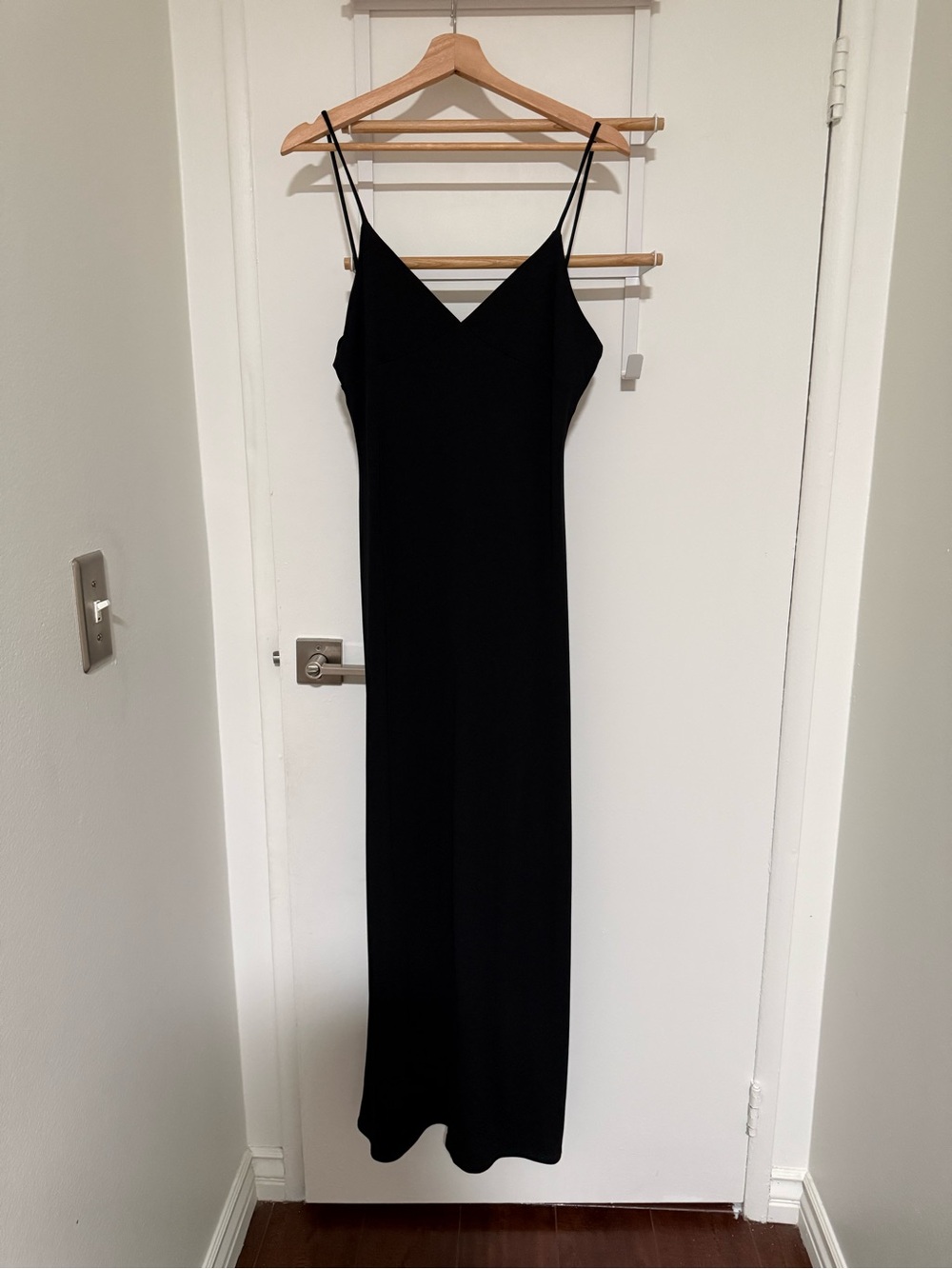 Classic Black evening Dress with back tie